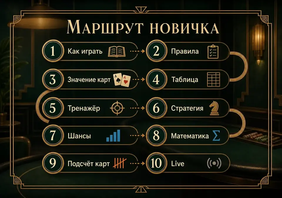 Инфографика: Маршрут новичка