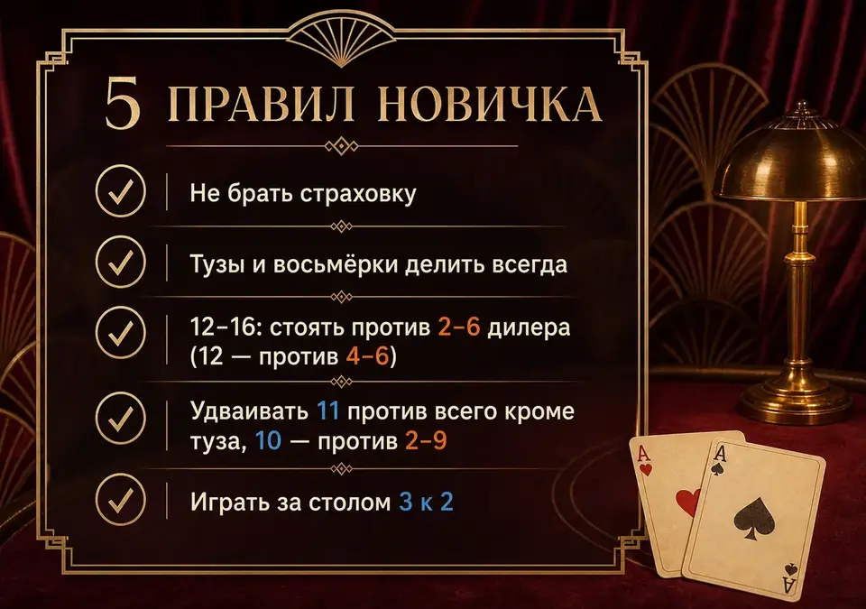 Инфографика: 5 правил новичка